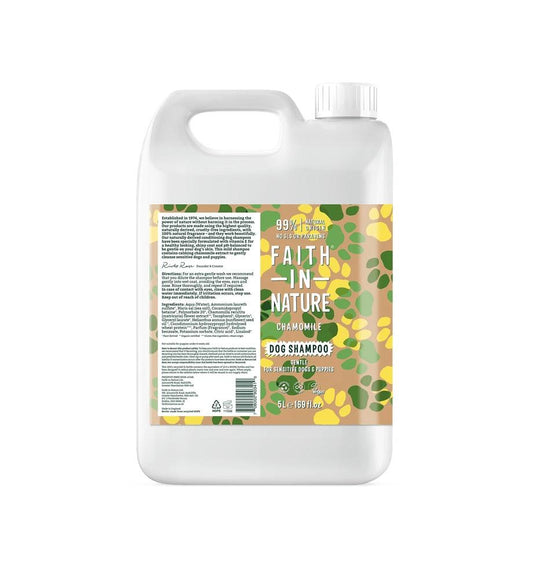 faith Chamomile Dog Shampoo 5Ltr