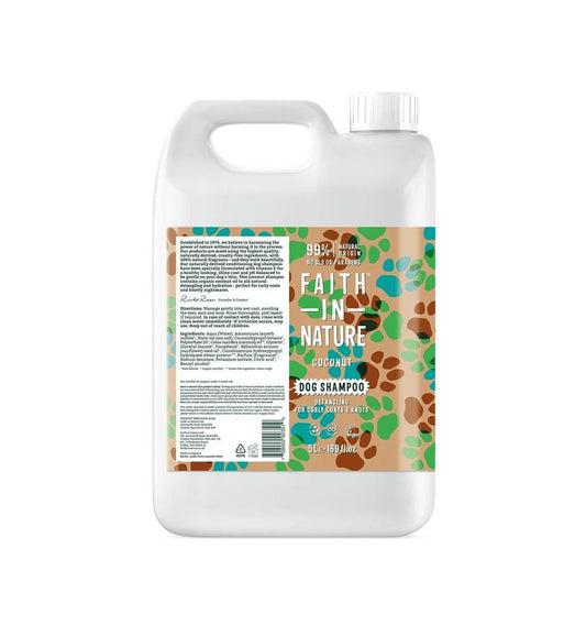 faith Coconut Dog Shampoo 5Ltr