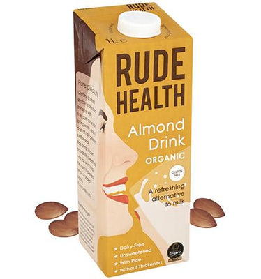 Rude Health Organic Roasted Almond Oat Drink 1Ltr (Pack of 6)