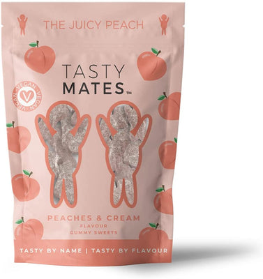 Tastymates The Juicy Peach Gourmet Gummy Sweets 138g (Pack of 12)