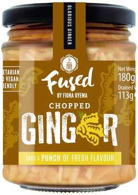 Fused Chopped Glorious Ginger 160g (Pack of 6)