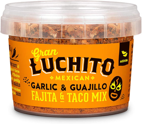 Gran Luchito Mexican Garlic and Guajilo Fajita and Taco Mix 45g (Pack of 6)