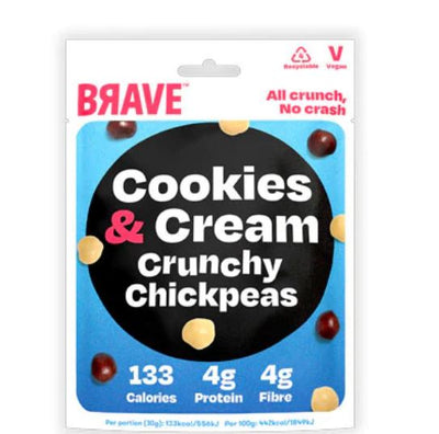 Brave Crunchy Chickpeas Cookies & Cream Sharing Bag 100g