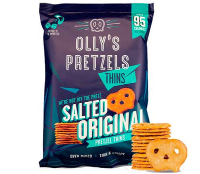 Ollys Pretzels Pretzel Thins Sour Cream & Onion 140g (Pack of 7)