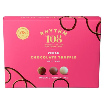 Rhythm 108 Swiss Vegan Chocolate Truffle Selection 130g (Pack of 8)