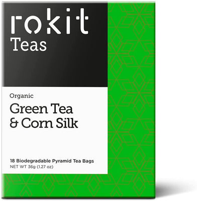 Rokit Org Green Tea & Corn Silk 18 Bags