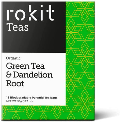 Rokit Org Green Tea & Dandelion Root 18 Bags