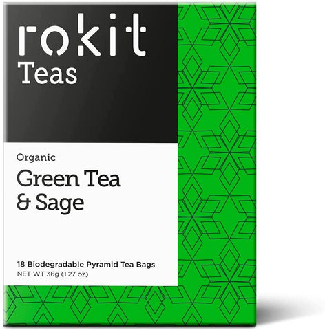 Rokit Org Green Tea & Sage Leaf 18 Bags