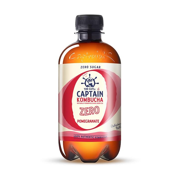 Captain Kombucha Kombucha Zero - Pomegranate 400ml (Pack of 12)