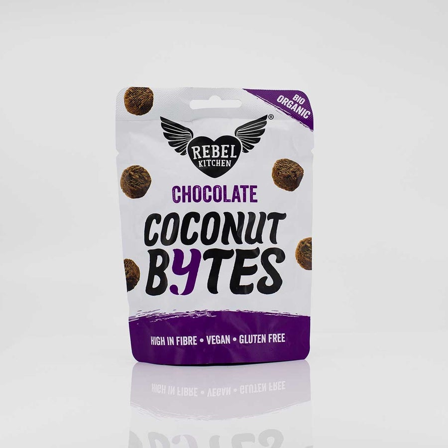 Rebel Kitchen Organic Chocolate Rebel Bytes 26G (Pack of 10)