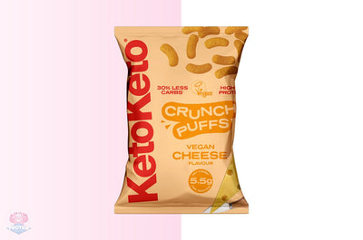 ketoketo Vegan Cheese Crunch Puffs 80g (Pack of 10)