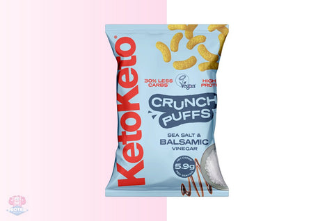 ketoketo Sea Salt & Balsamic Vinegar Crunch Puffs 80g (Pack of 10)