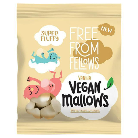 Free From Fellows Vegan Vanilla Mallows 105g (Pack of 10)