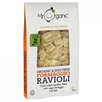 Mr Organic Organic Vegan Formaggio Ravioli 250g (Pack of 10)