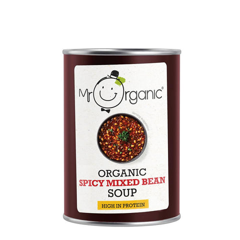 Mr Organic Organic Spicy Mixed Beans Soup 400g (Pack of 12)