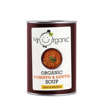 Mr Organic Organic Tomato And Lentil Soup 400g (Pack of 12)