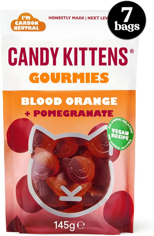 Candy Kittens Blood Orange & Pomegranate Gourmet Sweets 145g (Pack of 7)