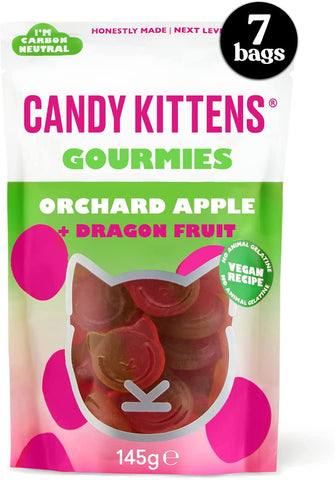 Candy Kittens Orchard Apple & Dragon Fruit  Gourmet Sweets 145g (Pack of 7)