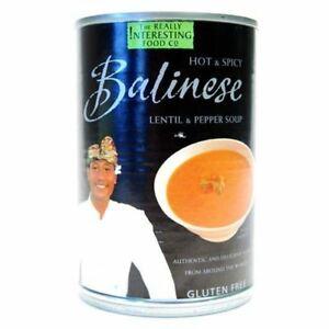Really Interesting Food Co Organic Balinese Lentil & Pepper Soup 400g (Pack of 6)