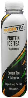 prioritea Protein Ice Tea - Green Tea With Mango 400ml (Pack of 6)