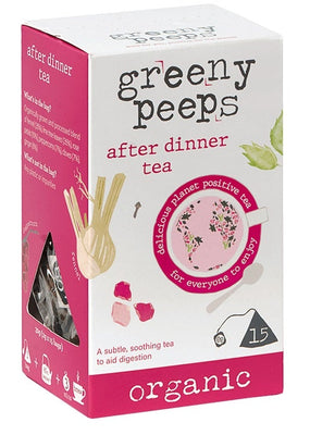 Greenypeeps After Dinner Pyramid Tea 15 Bags (Pack of 4)