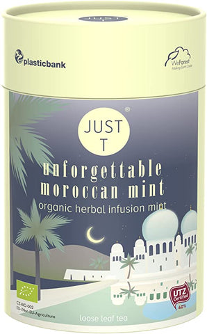 Just T Moroccan Mint Premium Loose Leaf Tea Caddy 80g