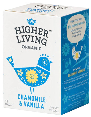 Higher Living Chamomile & Vanilla 30g (Pack of 4)