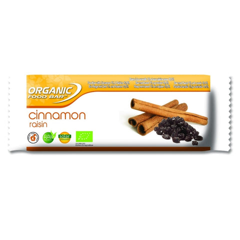 Organic Food Bars OFB Cinnamon Raisin Bar 50g (Pack of 12)