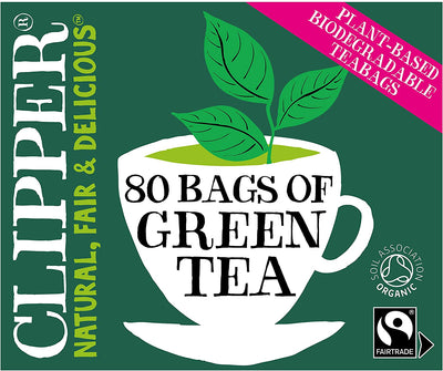 Clipper Fairtrade Organic Green Tea & Mint 80 Bags