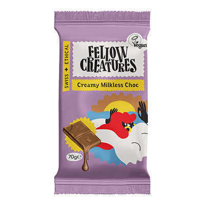 Fellowcreatures Creamy Milkless Choc 70g (Pack of 10)