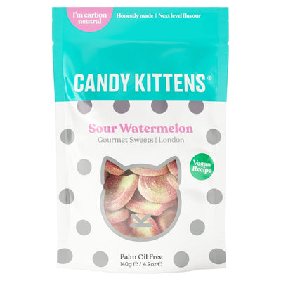 Candy Kitten Sour Watermelon Gourmet Sweets 140g (Pack of 7)
