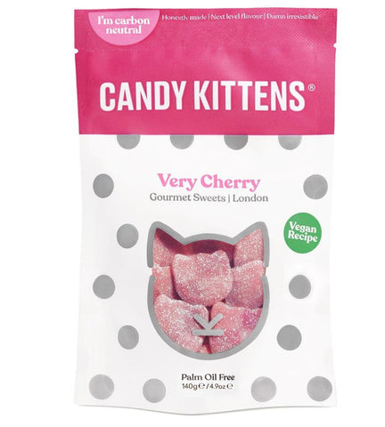 Candy Kitten Very Cherry Gourmet Sweets 140g (Pack of 7)