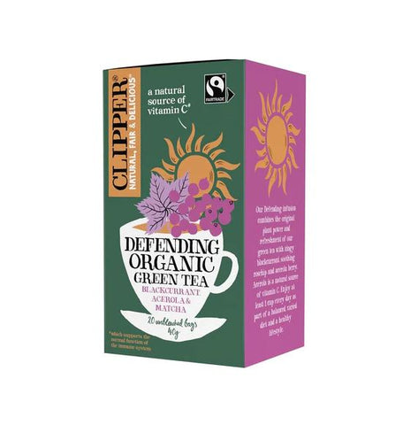 Clipper Reviving Organic Green Tea 20 Bags (Pck of 4)