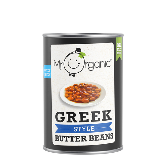 Mr Organic Greek Style Butter Bean 400g (Pack of 12)