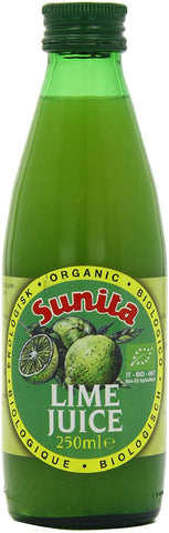 Sunita Organic Lime Juice 250ml (Pack of 6)