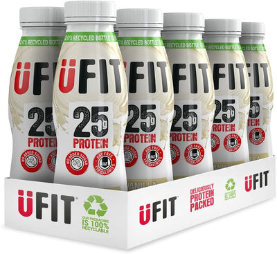 UFIT High Protein Shake Drink - Vanilla 310ml (Pack of 8)