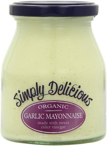 Simply Delicious - Organic Garlic Mayonnaise 300g (Pack of 6)