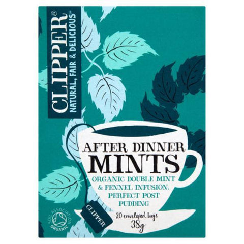 Clipper After Dinner Mints - Double Mint & Fennel 20 Bags (Pack of 6)