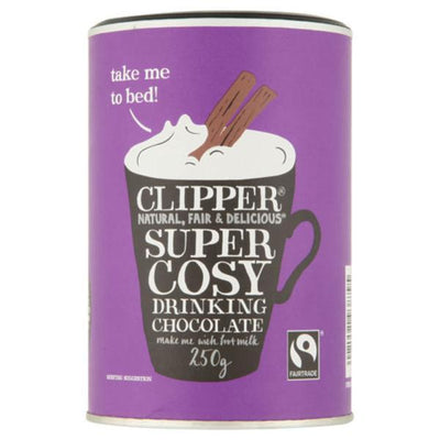 Clipper Super Cosy Fairtrade Drinking Chocolate 250g