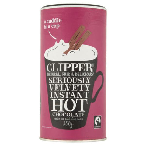 Clipper Velvety Fairtrade Instant Hot Chocolate 350g