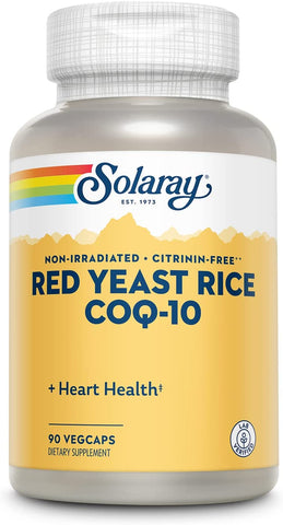 Solaray Red Yeast Rice Plus CoQ-10 90 Vcaps