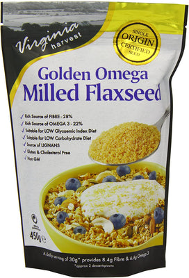 Virginia Harvest Golden Omega Milled Flaxseed 450g