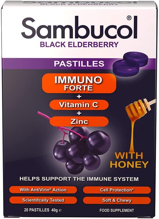 Sambucol Black Elderberry Pastilles 20s