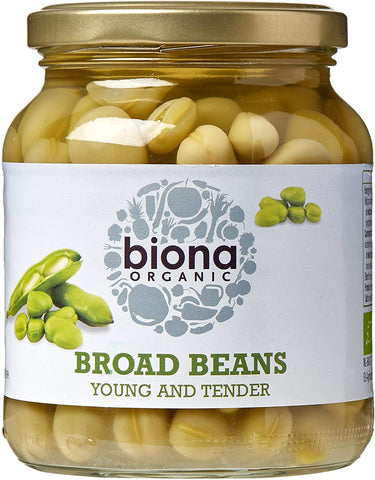 Biona Organic Demeter Broad Beans 350g (Pack of 6)