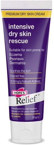 HOPE'S Relief Intensive Dry Skin Rescue Cream 60g (Pack of 6)