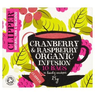 Clipper Cranberry & Raspberry Infusion - Organic 10 Envelopes
