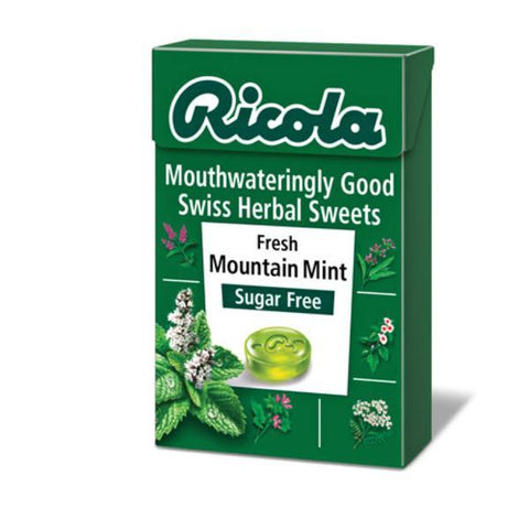 Ricola Fresh Mountain Mint Box - Sugar Free Sweets 45g (Pack of 20)