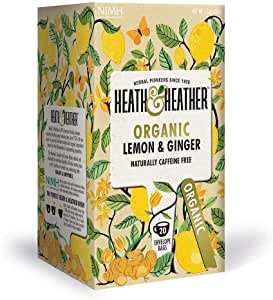 Heath & Heather Organic Lemon & Ginger Tea 20 Bags