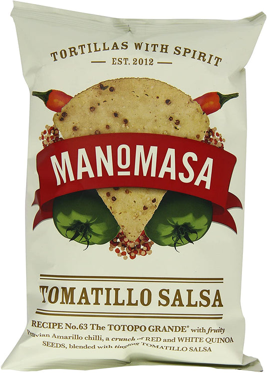 Manomasa Tomatillo Salsa Tortilla Chips 160g