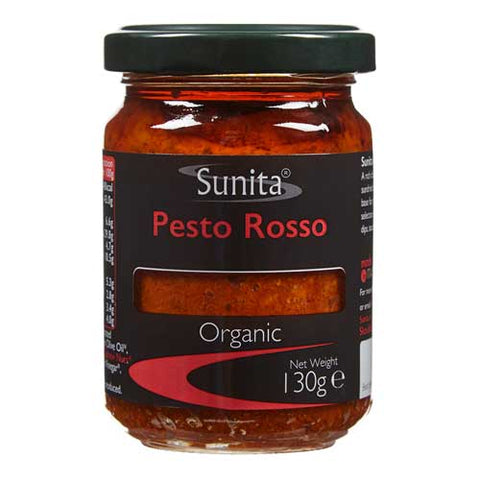 Sunita Organic Pesto Rosso 130g (Pack of 6)